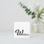 Quadratische Visitenkarten Visitenkarte (Stehend Vorderseite)