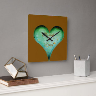 QUADRATISCHE WANDUHR