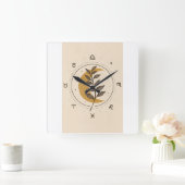 Quadratische Wanduhr (Zuhause)