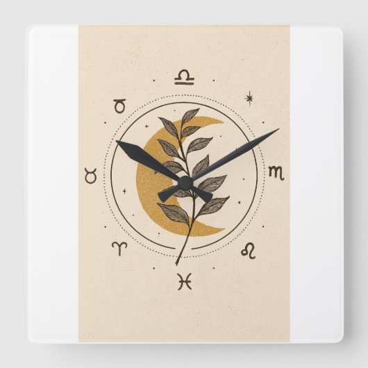 Quadratische Wanduhr (Vorderseite)