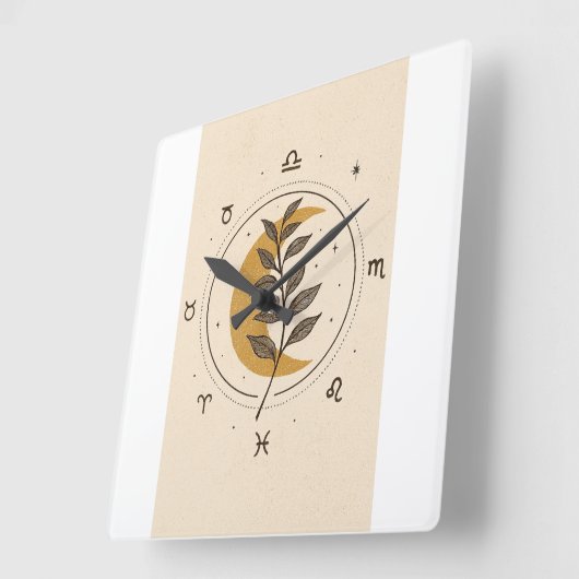 Quadratische Wanduhr (Winkel)