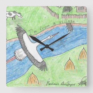 QUADRATISCHE WANDUHR