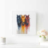 . QUADRATISCHE WANDUHR (Zuhause)