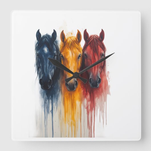 . QUADRATISCHE WANDUHR (Vorderseite)