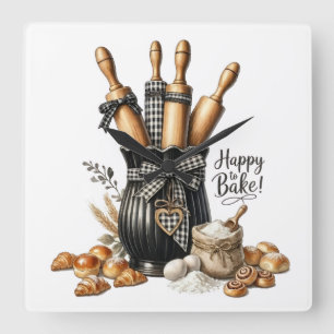  QUADRATISCHE WANDUHR