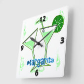 Quadratische Wanduhr Margarita (Winkel)