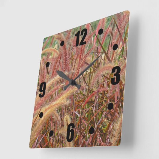 QUADRATISCHE WANDUHR MIT BUNTEN DEKORATIVEN (Winkel)