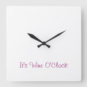 Quadratische Wein-Uhr-Uhr Wanduhr