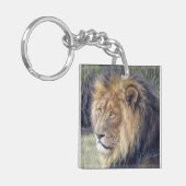 Quadratischer AcrylSchlüsselanhänger mit Schlüsselanhänger (Vorderseite links)