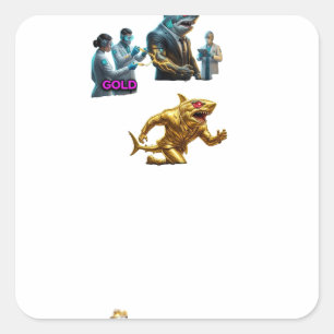  QUADRATISCHER AUFKLEBER