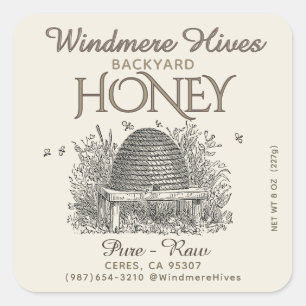 QUADRATISCHER AUFKLEBER