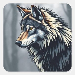  QUADRATISCHER AUFKLEBER