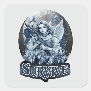 QUADRATISCHER AUFKLEBER