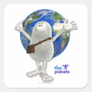  QUADRATISCHER AUFKLEBER