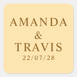 QUADRATISCHER AUFKLEBER