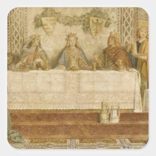 QUADRATISCHER AUFKLEBER (Vorderseite)