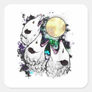  QUADRATISCHER AUFKLEBER