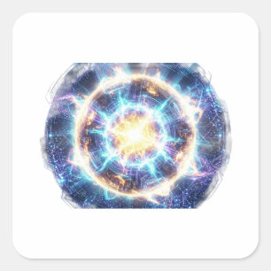  QUADRATISCHER AUFKLEBER