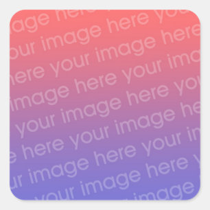 Quadratischer Aufkleber Foto 4 x 3