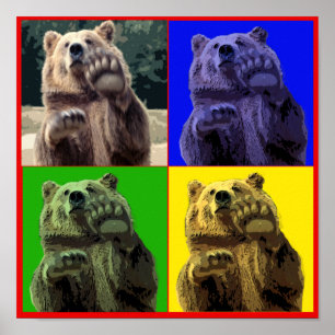 QUADRATISCHER BÄR 4 POSTER