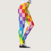 Quadratischer breiterer Spektrum-Regenbogen Leggings (Rechts)