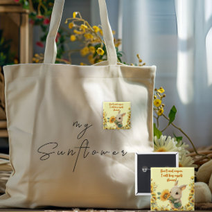 Quadratischer Button   Süßes Kaninchen hält Sonnen