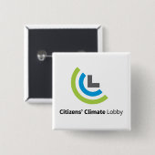 Quadratischer CCL Logo-Knopf Button (Vorne & Hinten)