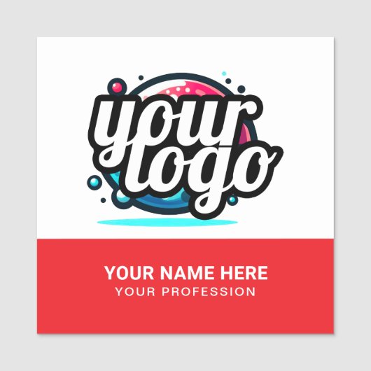 Quadratischer cooler Mitarbeiter-Pin-Name-Tag mit  Namensschild (Vorderseite)