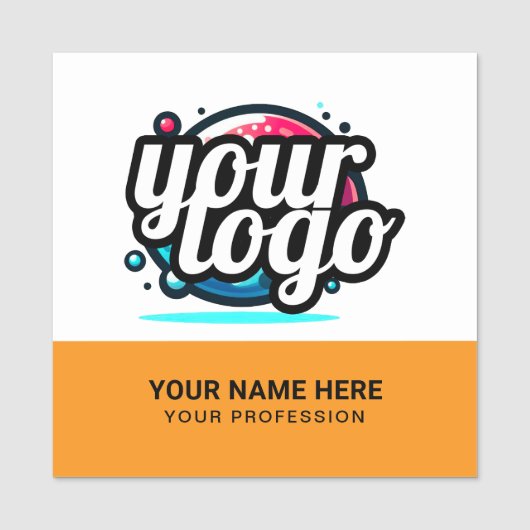 Quadratischer cooler Mitarbeiter-Pin-Name-Tag mit Namensschild (Vorderseite)