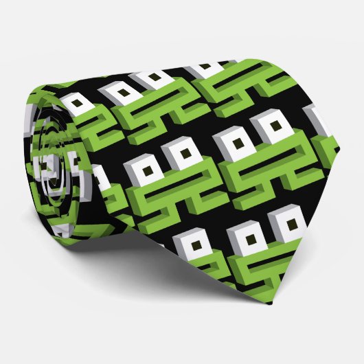 Quadratischer Frosch Krawatte (Gerollt)