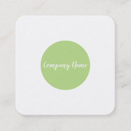 quadratischer grüner Punkt Quadratische Visitenkarte