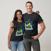 Quadratischer Hai Cartoon T-Shirt (Unisex)