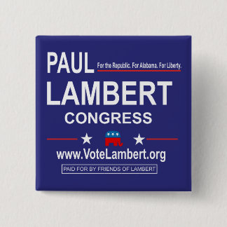 Quadratischer Kampagnen-Knopf Button