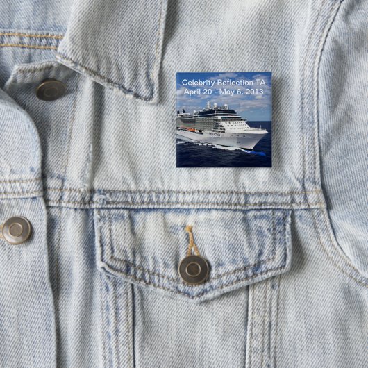 Quadratischer Knopf Berühmtenreflexion TA Button (Beispiel)