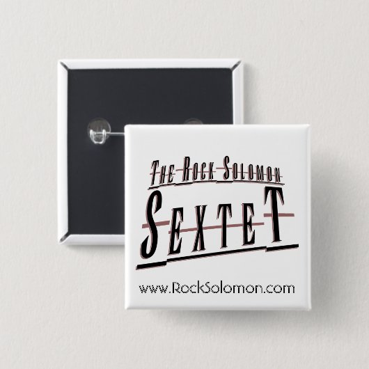 Quadratischer Knopf Button (Vorne & Hinten)