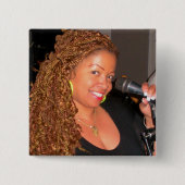 Quadratischer Knopf Button (Vorderseite)