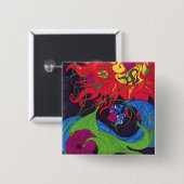 Quadratischer Knopf Button (Vorne & Hinten)