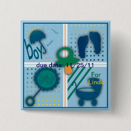 Quadratischer Knopf Button