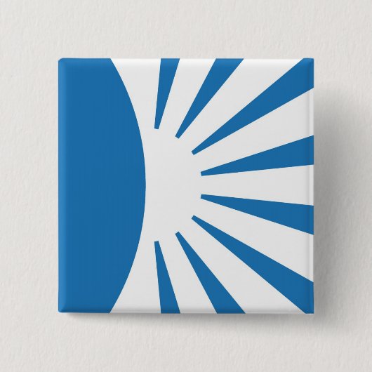 Quadratischer Knopf Button (Vorderseite)