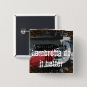 Quadratischer Knopf Button (Vorne & Hinten)