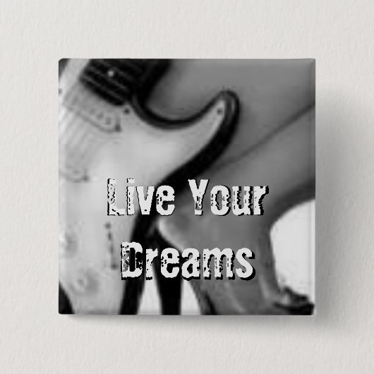 Quadratischer Knopf Button (Vorderseite)