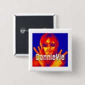 Quadratischer Knopf Button (Vorne & Hinten)