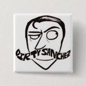 Quadratischer Knopf Button (Vorderseite)