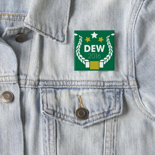 Quadratischer Knopf des Taus 2016 Button (Beispiel)