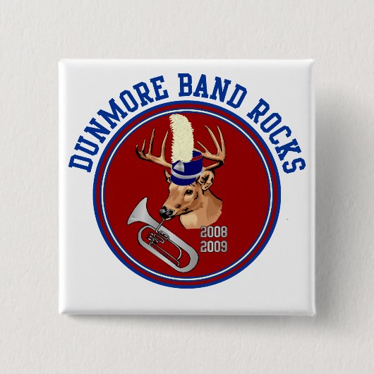Quadratischer Knopf DUNMORE Button (Vorderseite)