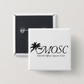 Quadratischer Knopf mit Logo Button (Vorne & Hinten)