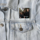 Quadratischer Knopf mit Wreckcreation Band-Foto Button (Beispiel)