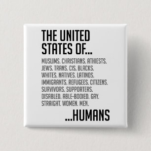 Quadratischer Knopf Vereinigter Staaten Button