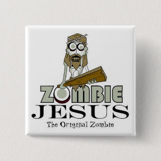 Quadratischer Knopf Zombie-Jesuss Button