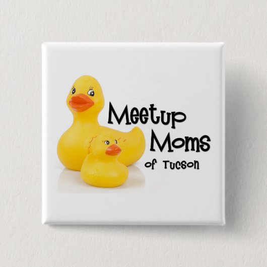 Quadratischer Logo-Knopf Button (Vorderseite)
